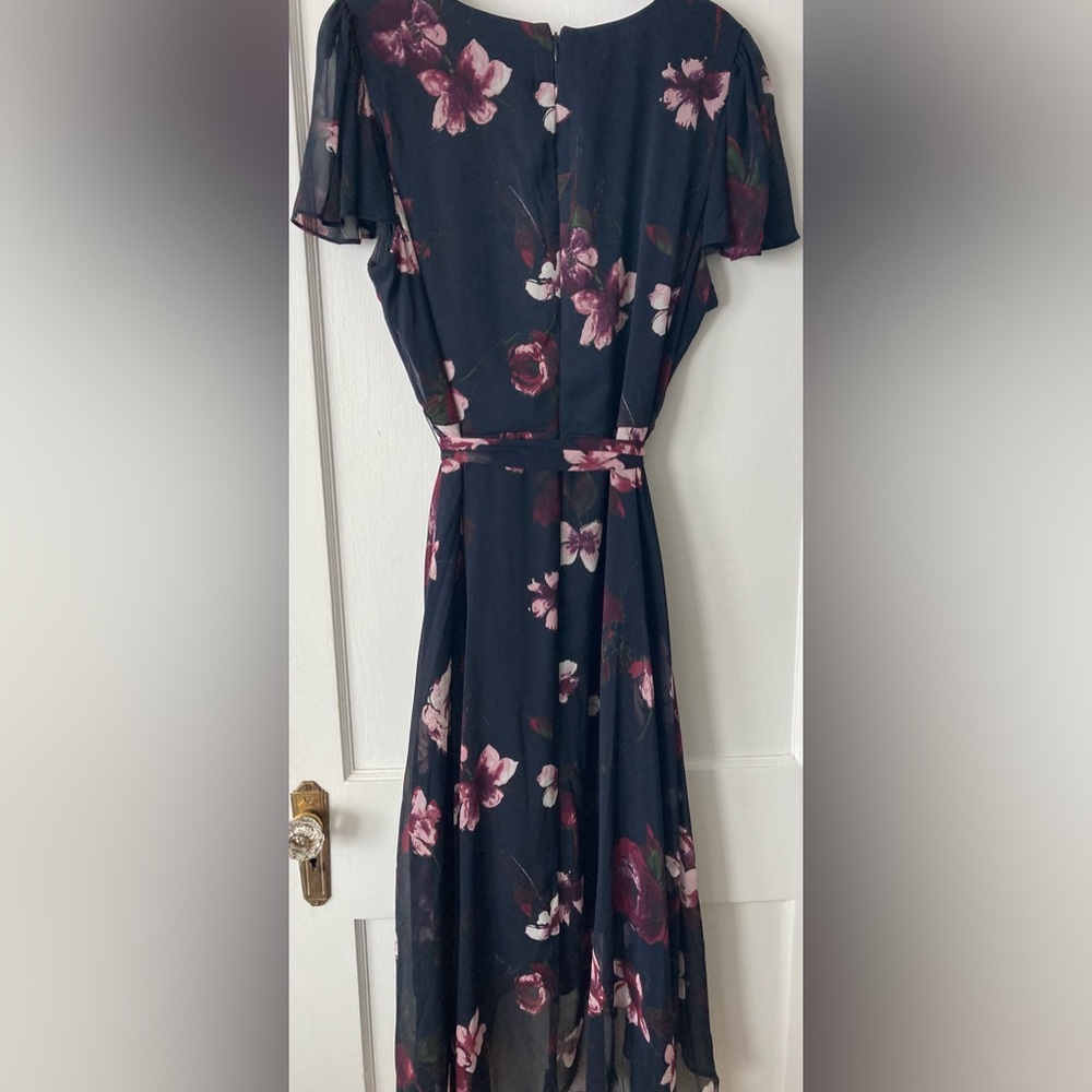 DKNY Navy Blue and Pink Floral Dress - Picture 2 of 4